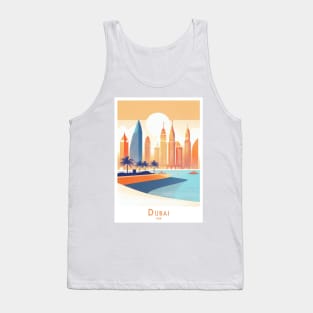 Dubai Sunset Skyline Tank Top